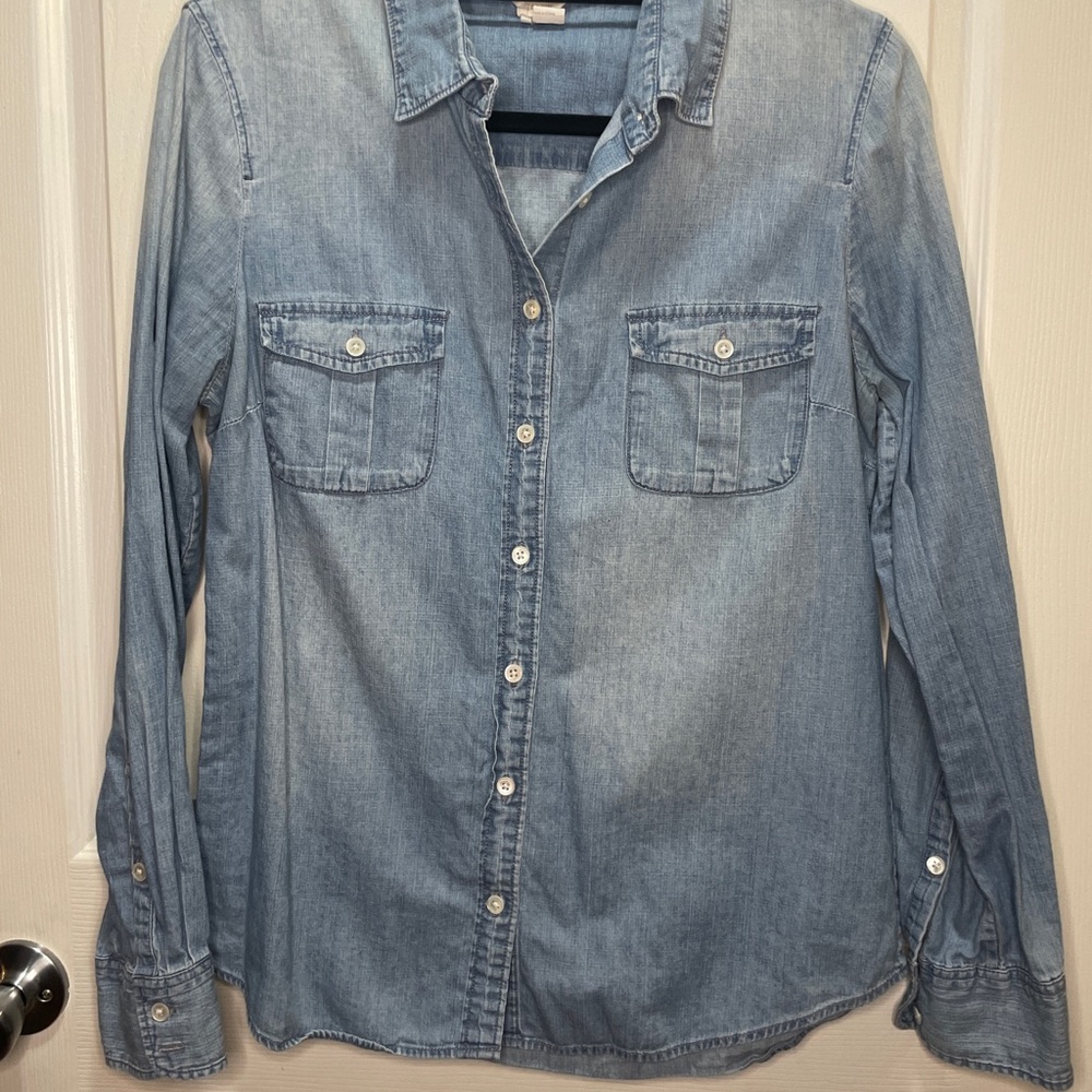 J. Crew Light Blue Denim Shirt
